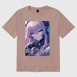Женская футболка оверсайз Marin Kitagawa cyberpunk - collaboration