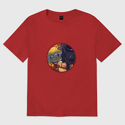 Женская футболка оверсайз Necoarc gun