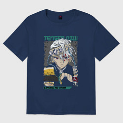 Женская футболка оверсайз Клинок рассекающий демонов Тенген столп