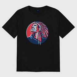 Женская футболка оверсайз Гордый апачи