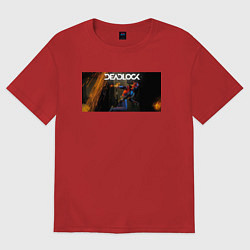 Женская футболка оверсайз Deadlock Infernus