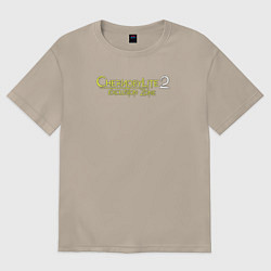 Женская футболка оверсайз Chernobylite 2 exclusion zone logo