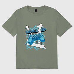 Женская футболка оверсайз Повышая уровень