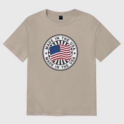 Женская футболка оверсайз Made in the USA
