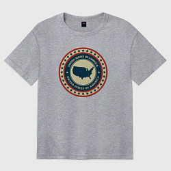 Женская футболка оверсайз American mood