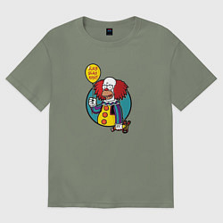 Женская футболка оверсайз Клоун Оно - Симпсоны