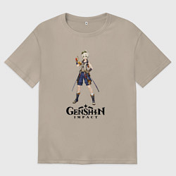 Женская футболка оверсайз Bennett genshin impact love