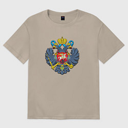 Женская футболка оверсайз Герб России орёл