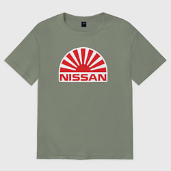 Женская футболка оверсайз Nissan car