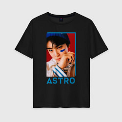 Футболка оверсайз женская Astro Ли Дон Мин, цвет: черный
