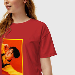 Футболка оверсайз женская Astro ЧжинЧжин, цвет: красный — фото 2