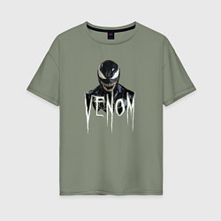 Женская футболка оверсайз Симбиот Веном