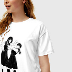 Футболка оверсайз женская Человек-бензопила Йор, цвет: белый — фото 2