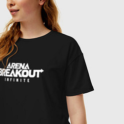 Футболка оверсайз женская Arena breakout infinite, цвет: черный — фото 2