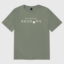 Футболка оверсайз женская We harvest shadows logo, цвет: авокадо