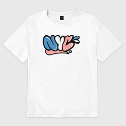Футболка оверсайз женская Graffiti NYC, цвет: белый
