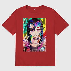 Женская футболка оверсайз Дандадан: Момо Аясэ