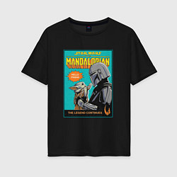 Женская футболка оверсайз Mandalorian - Din Djarin