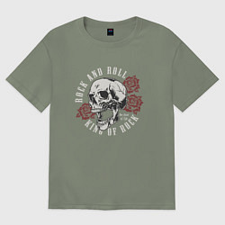 Женская футболка оверсайз Король рок н ролла