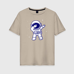 Женская футболка оверсайз Spaceman dab