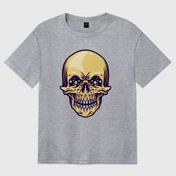 Футболка оверсайз женская Skeletor, цвет: меланж