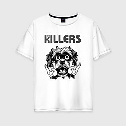 Женская футболка оверсайз The Killers - rock dog