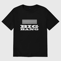 Женская футболка оверсайз Big bang лого