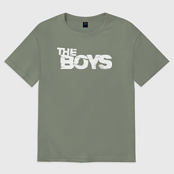 Футболка оверсайз женская The boys logo, цвет: авокадо