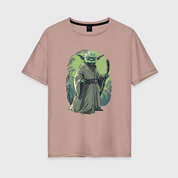 Женская футболка оверсайз Йода - Звездные войны