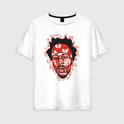 Футболка оверсайз женская Wu-Tang RZA, цвет: белый