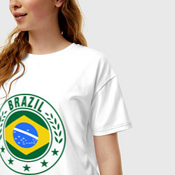 Футболка оверсайз женская Brazil 2014, цвет: белый — фото 2