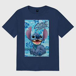 Женская футболка оверсайз Инопланетянин Стич