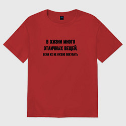 Женская футболка оверсайз Много отличных вещей