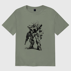 Женская футболка оверсайз Боевой бот