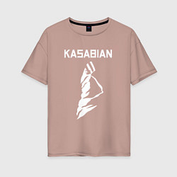 Женская футболка оверсайз Kasabian - logo