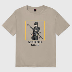 Женская футболка оверсайз Ровер парень