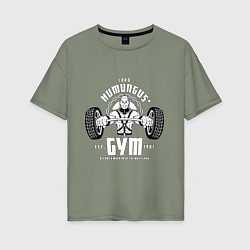 Футболка оверсайз женская Lord humungus - gym workout, цвет: авокадо