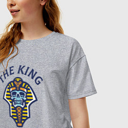 Футболка оверсайз женская Мёртвый король, цвет: меланж — фото 2