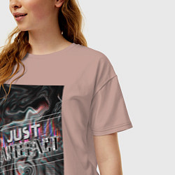 Футболка оверсайз женская Just Artefact, цвет: пыльно-розовый — фото 2