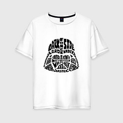 Женская футболка оверсайз Dark side