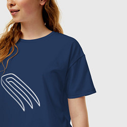 Футболка оверсайз женская Магические вилы, цвет: тёмно-синий — фото 2