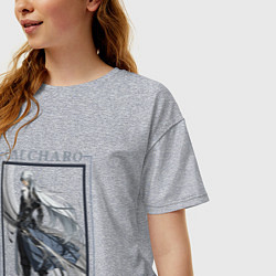 Футболка оверсайз женская Calcharo Phantom Hunters, цвет: меланж — фото 2