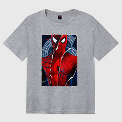 Женская футболка оверсайз Человек паук три паука