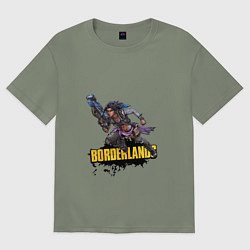 Футболка оверсайз женская Borderlands Гонка вооружений, цвет: авокадо