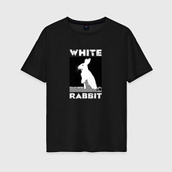 Женская футболка оверсайз White rabbit