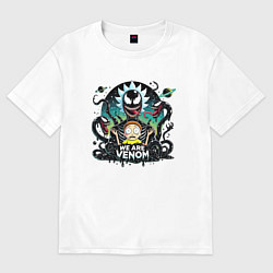 Женская футболка оверсайз Rick and Morty - Venom slime