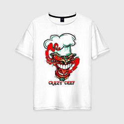 Женская футболка оверсайз Crazy chef