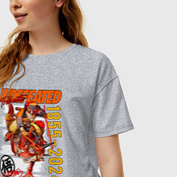 Футболка оверсайз женская Dragon ball Gokuu Son, цвет: меланж — фото 2