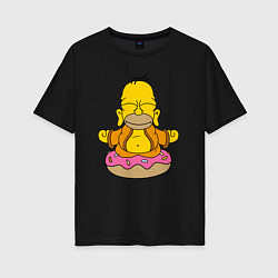 Женская футболка оверсайз Homer yoga