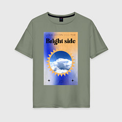 Женская футболка оверсайз Светлая сторона